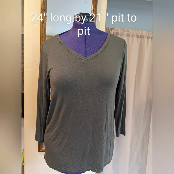 🍄 Cable & Gauge women's green top - Picture 5 of 10